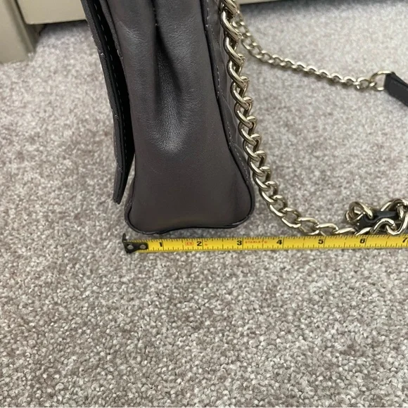 Kate Spade Gray Leather Quilted Shoulder Bag - Picture 11 of 12